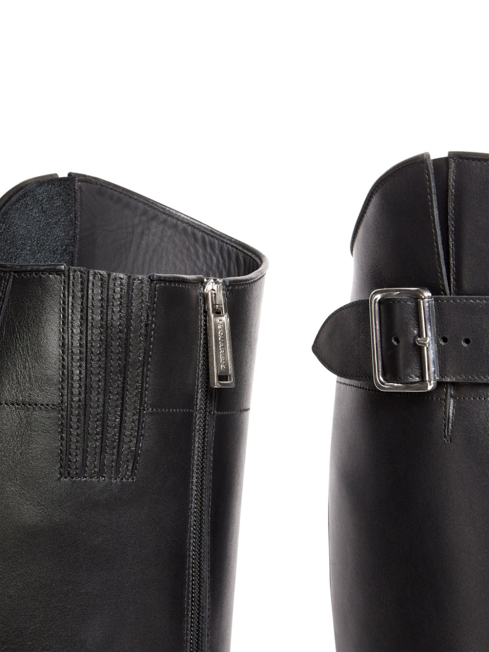 DSQUARED2 buckle-detail leather boots Black