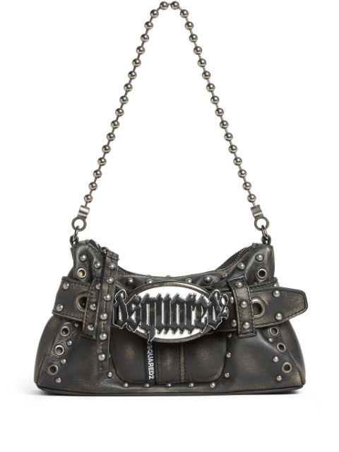 DSQUARED2 Gothic leather shoulder bag Women