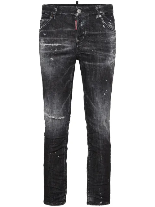 Jean skinny à effet usé - DSQUARED2 - Modalova