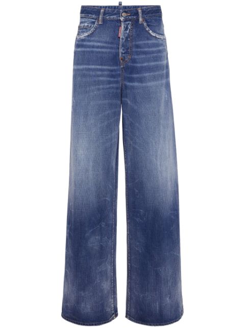 DSQUARED2 high-rise wide-leg jeans Women