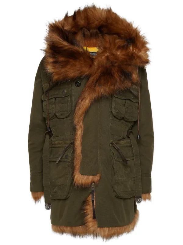 【DSQUARED2】Womens Fur Collar Trench Coat トレンチコート 627-109942-tan_1.jpg?crop=