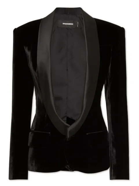 DSQUARED2 blazer con botones y solapas de esmoquin