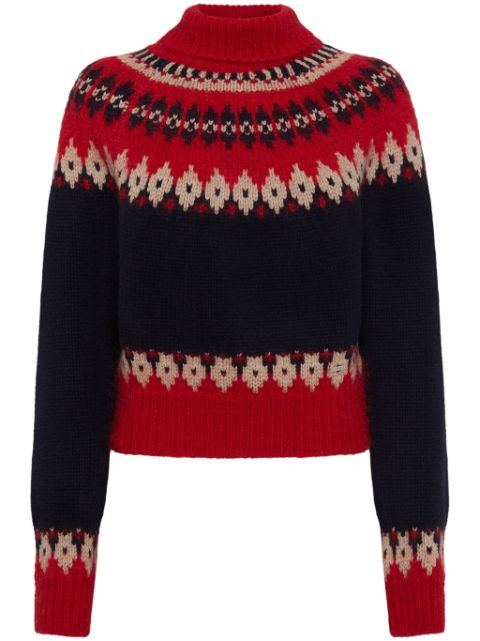 DSQUARED2 fair isle intarsia knit jumper Women