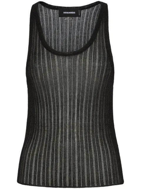 DSQUARED2 Blusa listrada de mangas curtas