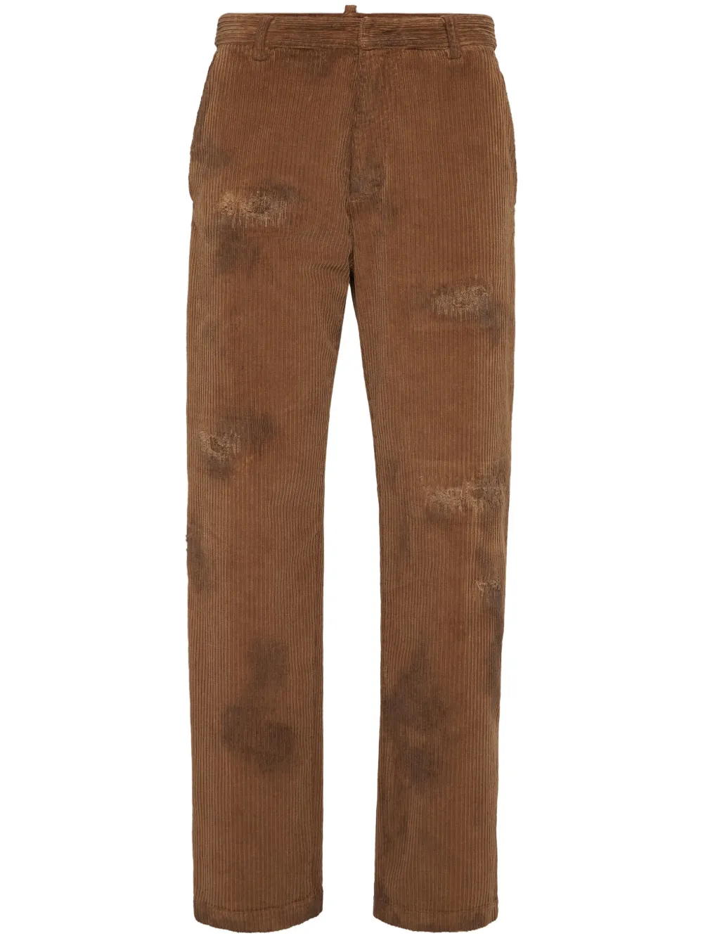 Shop Dsquared2 Straight-leg Corduroy Jeans In 褐色