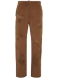 DSQUARED2 straight-leg corduroy jeans - Brown