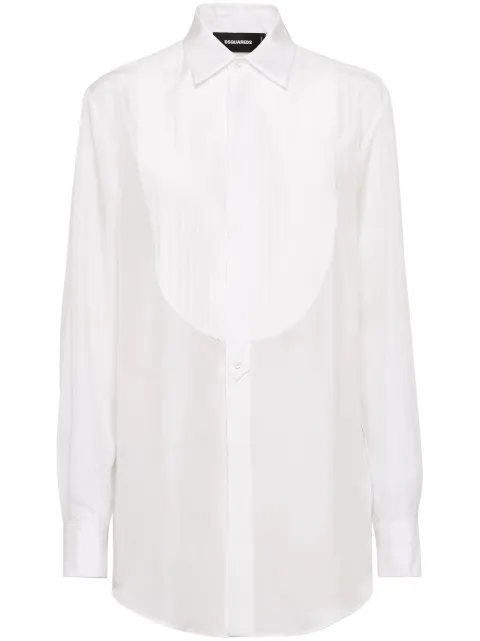 DSQUARED2 bib-collar cotton shirt Women