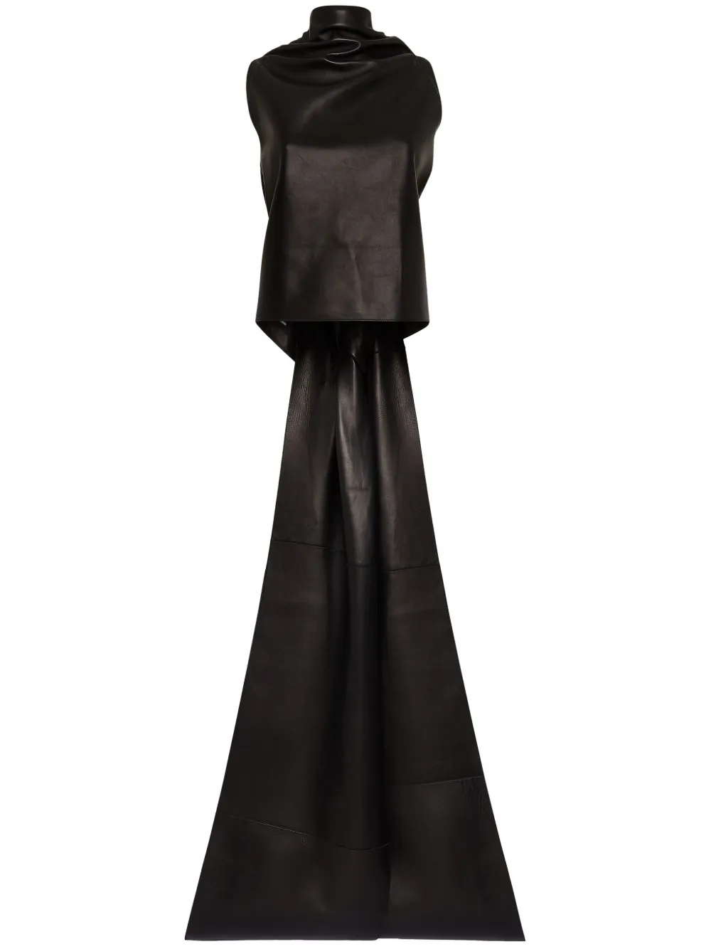 DSQUARED2 Obi leather blouse – Black