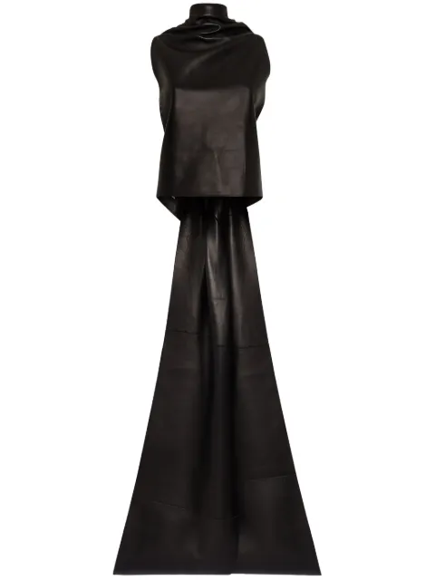 DSQUARED2 Blusa Obi de couro