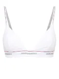DSQUARED2 triangle-cup jersey bra - White