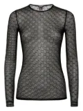 DSQUARED2 mesh long-sleeve top - Black