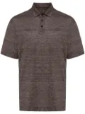 Zegna short-sleeve linen polo shirt - Brown