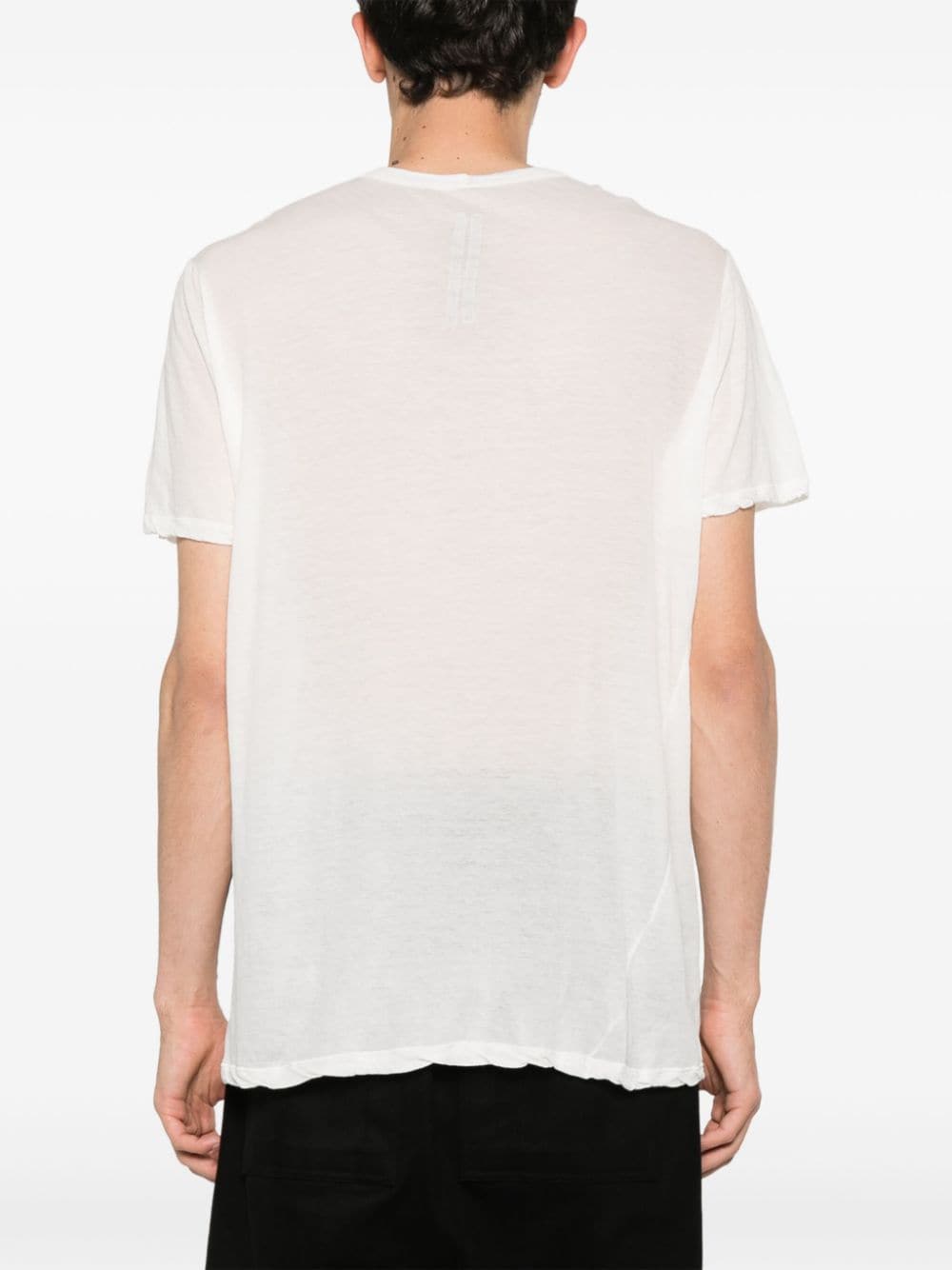 Rick Owens DRKSHDW Level katoenen semi-doorzichtig T-shirt Wit