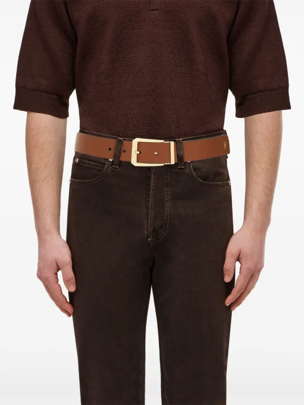 Ferragamo ブラウンレザーベルト Ferragamo レザーベルト | ブラウン | FARFETCH JP