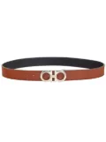 Ferragamo reversible Gancini leather belt - Brown