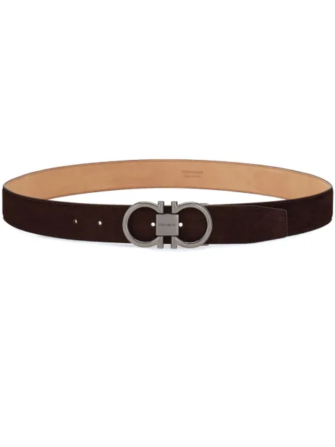 Ferragamo Gancini-buckle leather belt