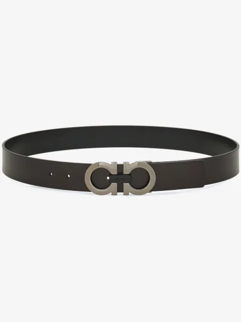 Ferragamo reversible Gancini leather belt