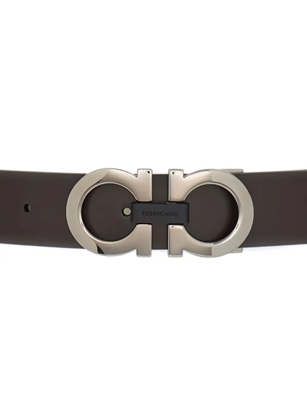 Ferragamo Reversible Gancini Leather Belt Brown FARFETCH PT