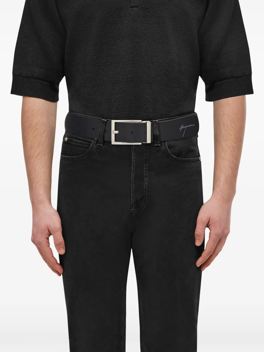 Ferragamo Leren riem Bruin