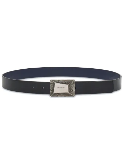 Ferragamo reversible logo-engraved leather belt