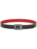Ferragamo reversible logo-engraved leather belt - Red