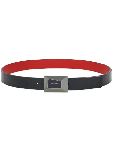 Ferragamo reversible logo-engraved leather belt