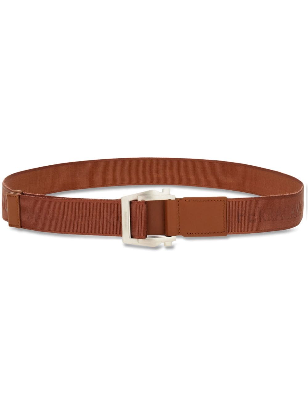 Ferragamo Gancini adjustable belt - Brown