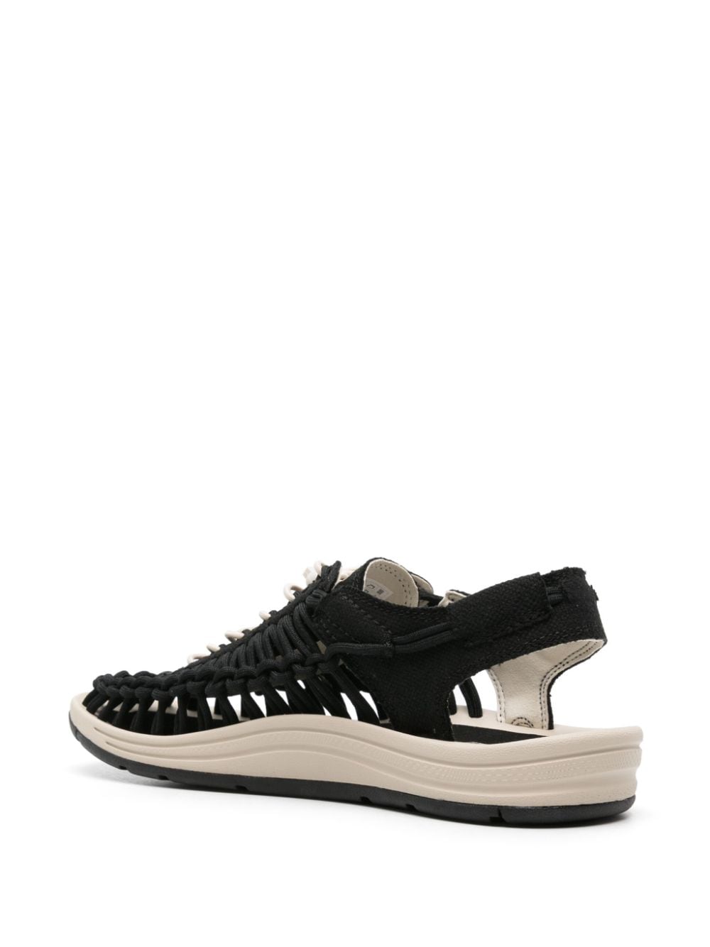 Shop Keen Footwear Uneek Knotted Sandals In Black