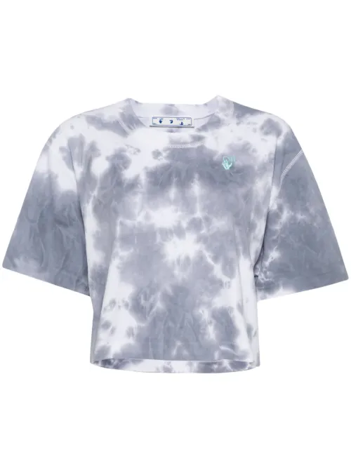 T-shirt Hands Off à imprimé tie-dye - Off-White - Modalova