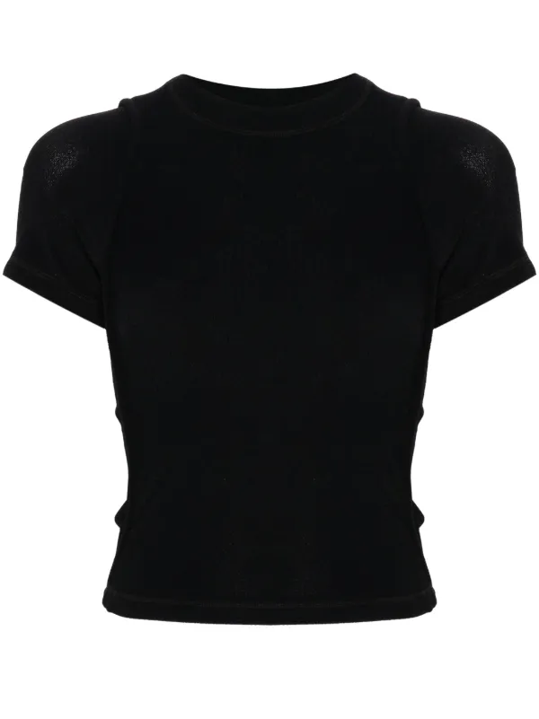 Ottolinger Tシャツ Ottolinger ロゴ テクスチャード Tシャツ | ブラック | FARFETCH JP