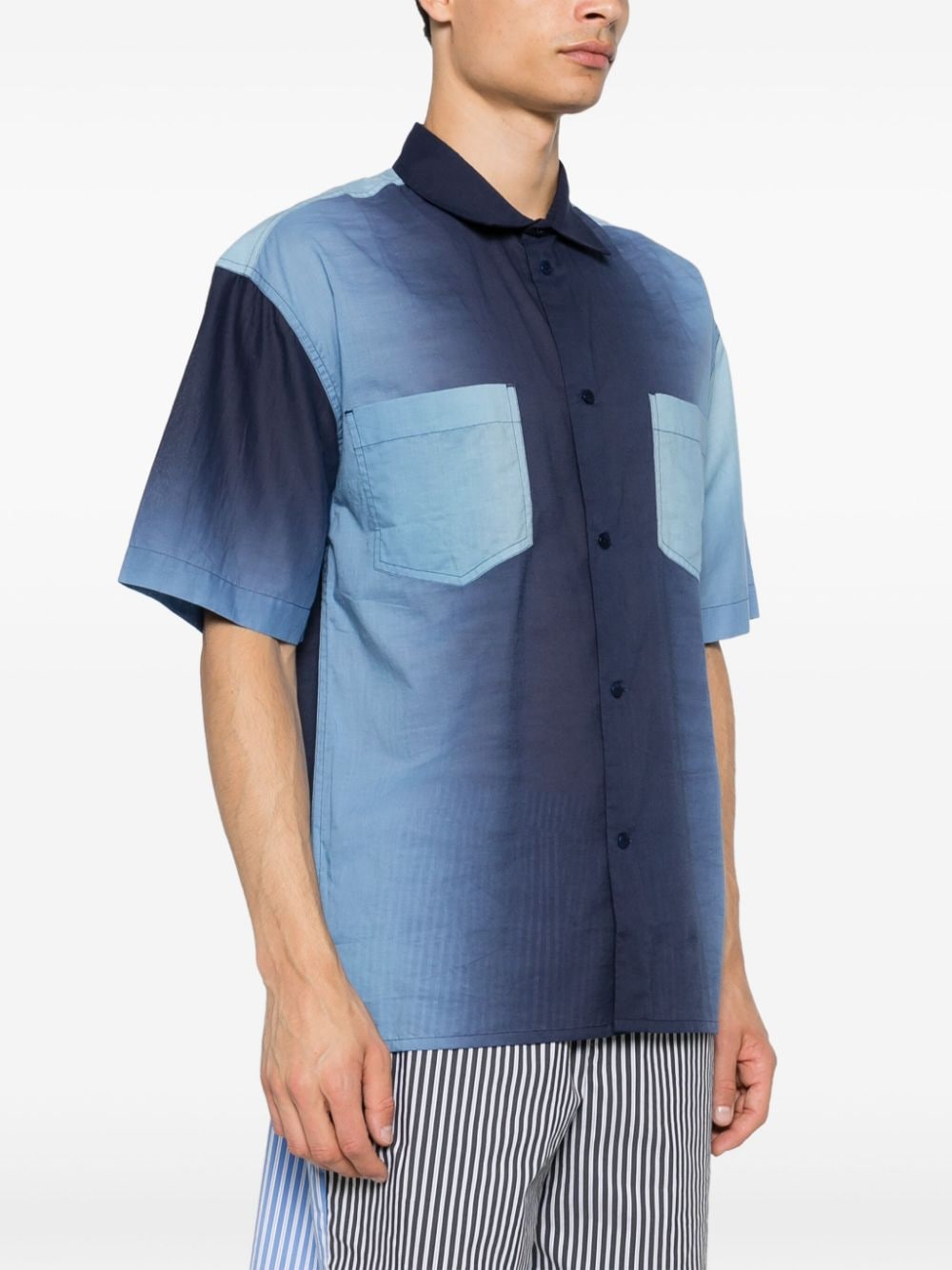 Shop Ymc You Must Create Mitchum Shirt In Blue