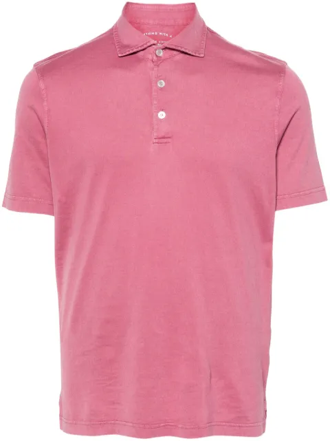 Fedeli short-sleeve cotton polo shirt