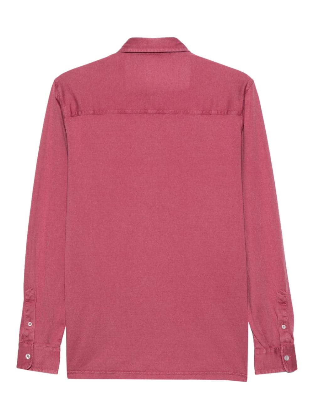 Fedeli plain organic-cotton shirt - Roze