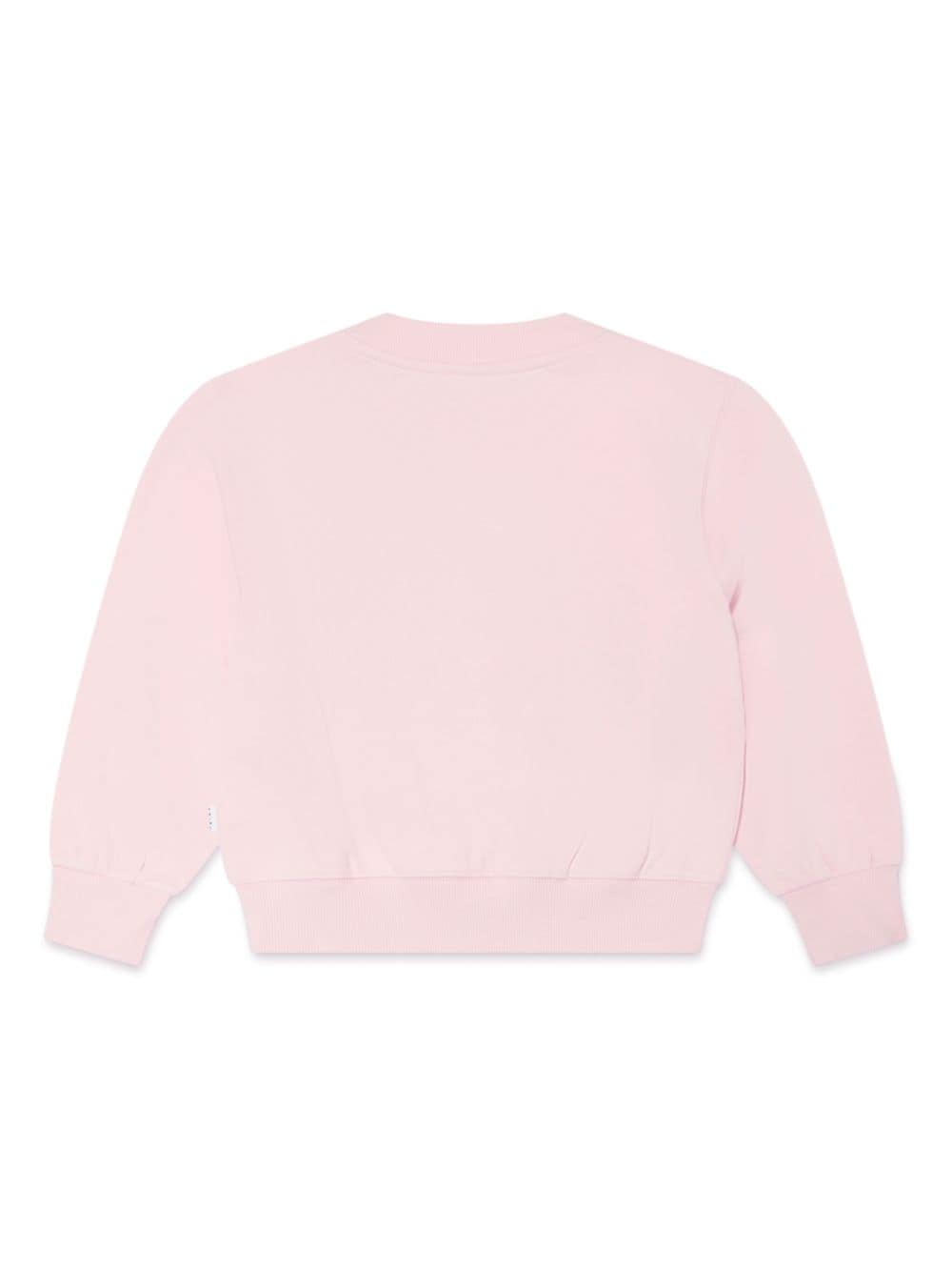 Molo Katoenen hoodie met borduurwerk Roze