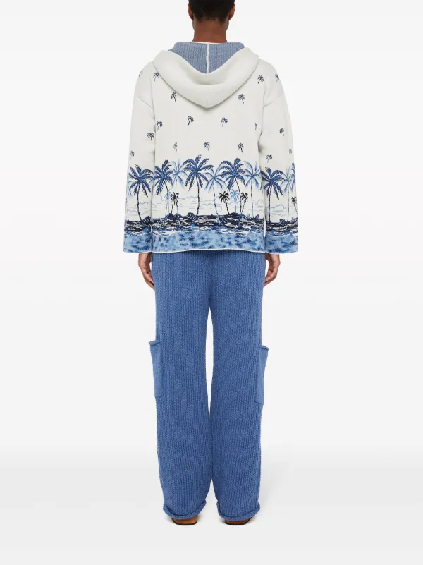 Alanui ハワイプリント パーカー | ホワイト | FARFETCH JP 