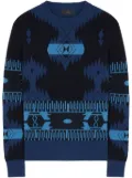 Alanui Icon jacquard wool sweater - Blue