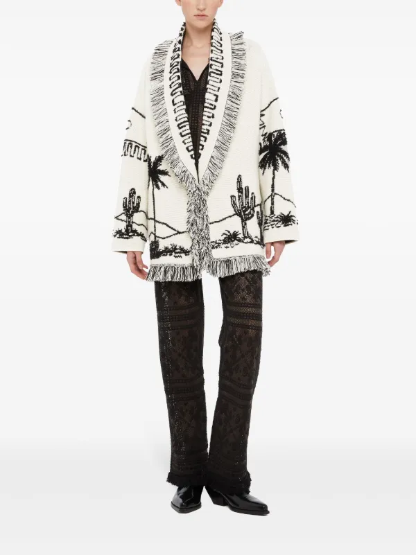 Alanui Icon cashmere-blend Cardigan | White | FARFETCH