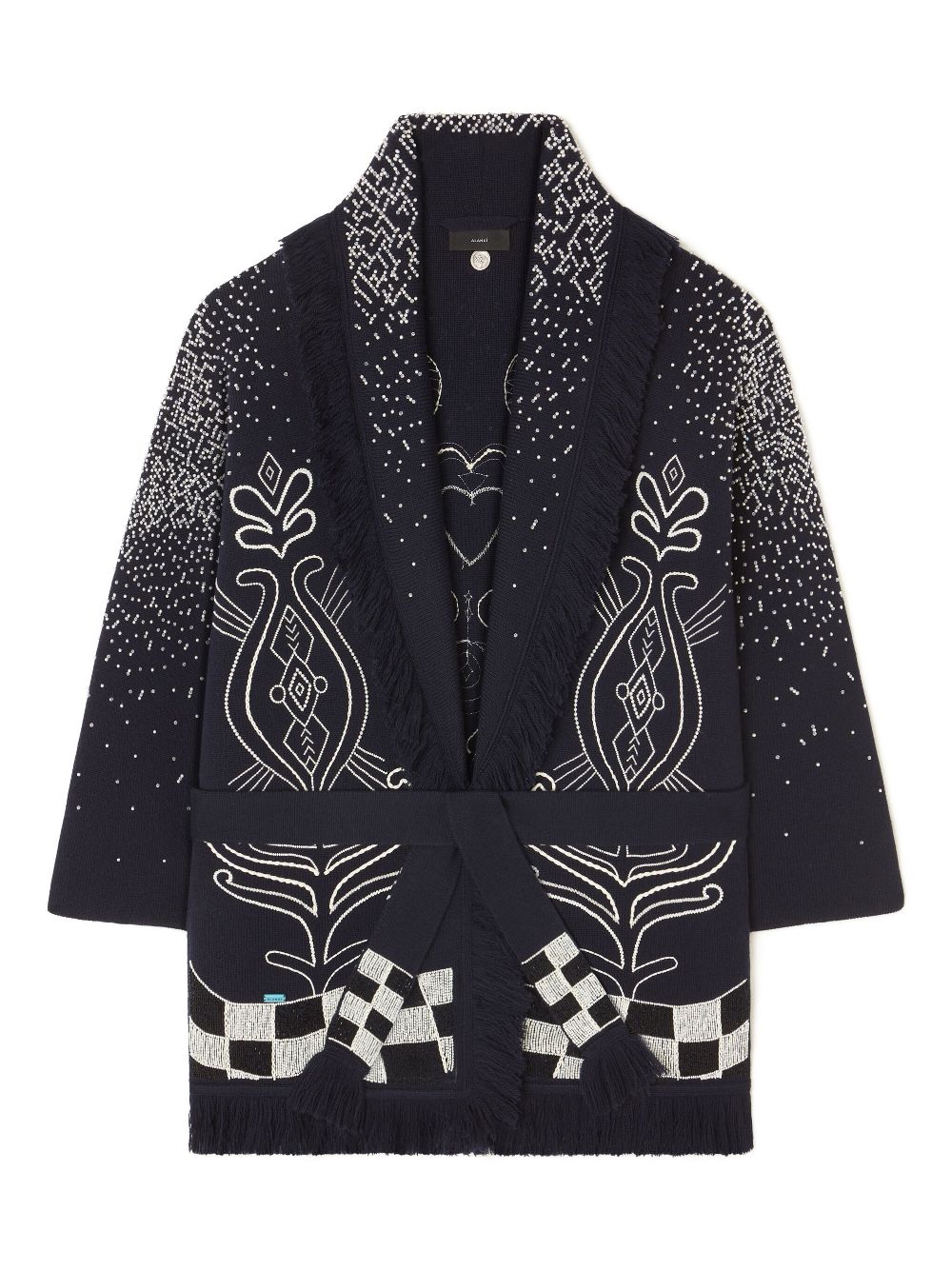 Alanui bead-embellished virgin-wool cardigan Women