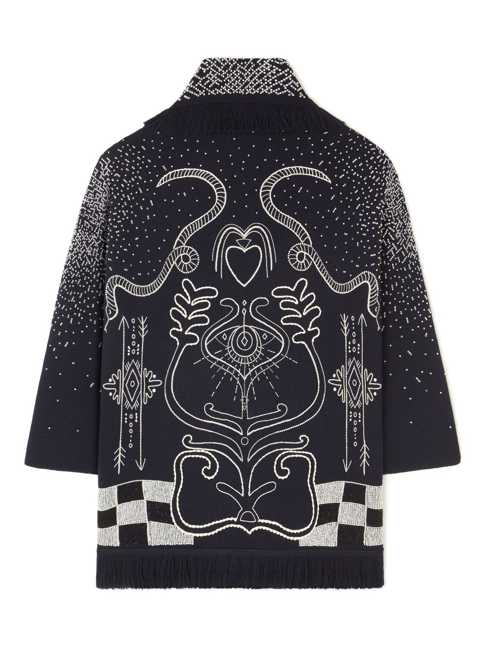 Alanui bead-embellished virgin-wool cardigan Women