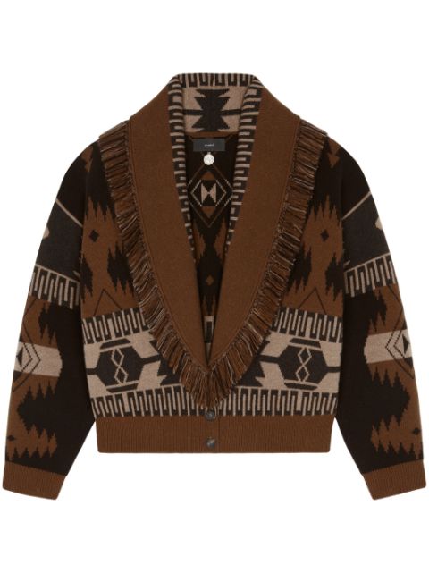 Alanui patterned-jacquard cardigan Women