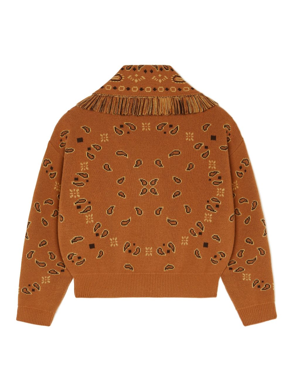 Alanui bandana-pattern cashmere cardigan Women