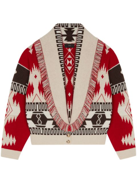 Alanui Icon jacquard-knit cardigan Women