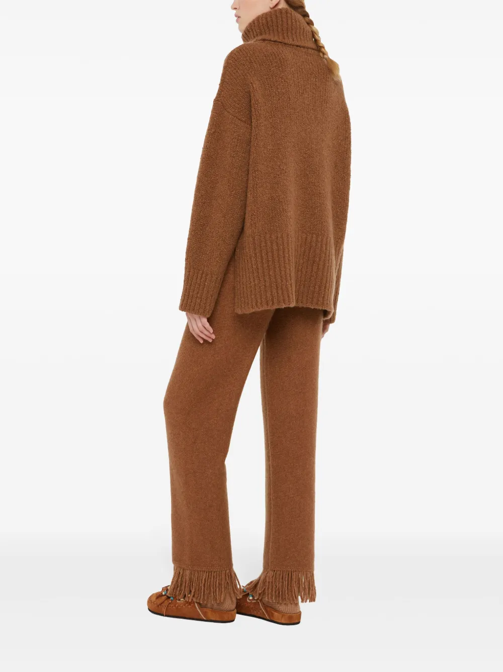 Cheap Alanui ribbed high-neck jumper Women