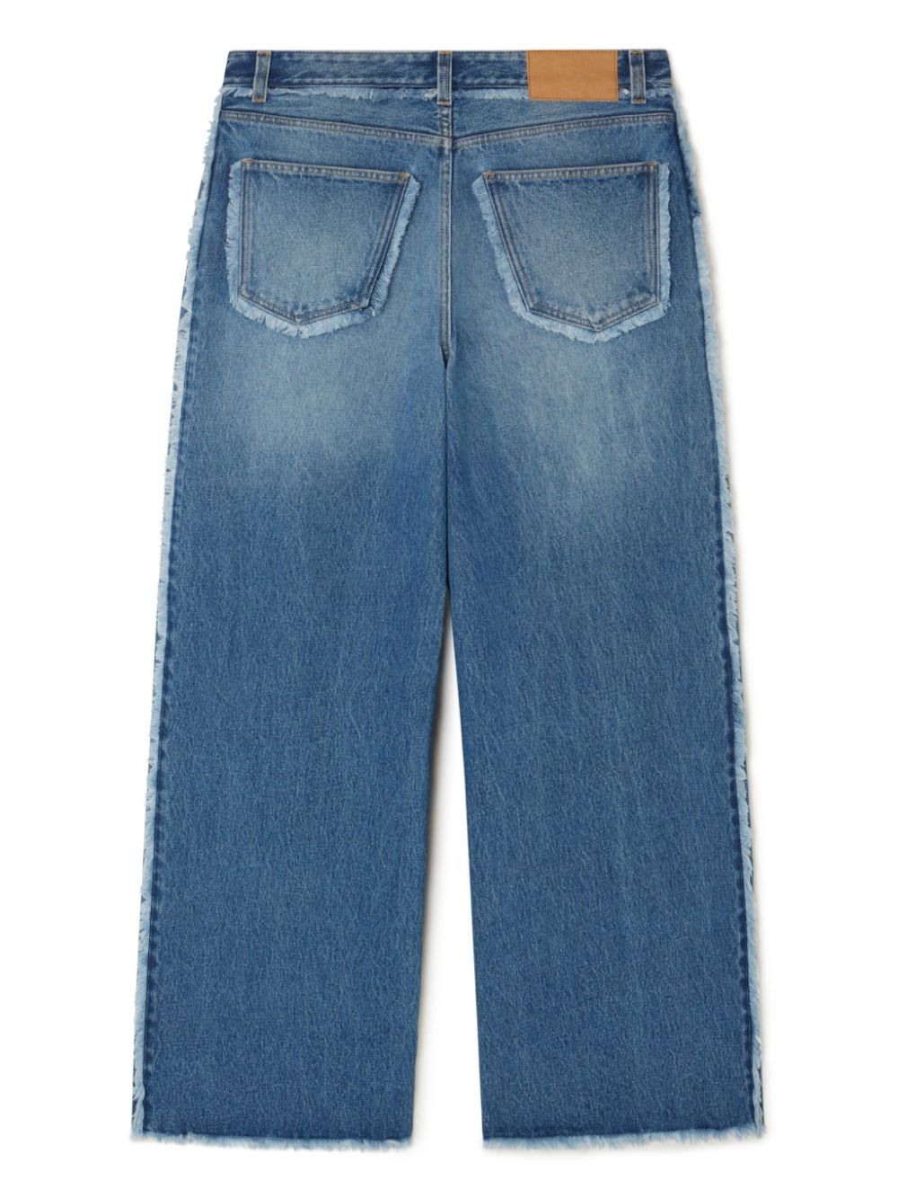 Alanui fringed wide leg jeans Women