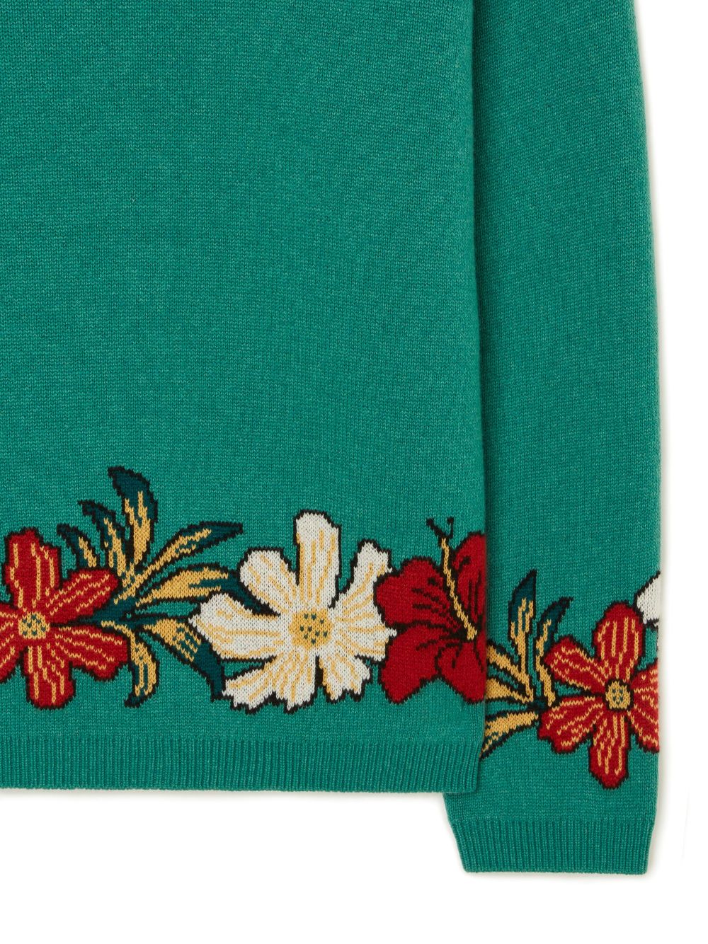 Alanui floral intarsia-knit cashmere jumper Women