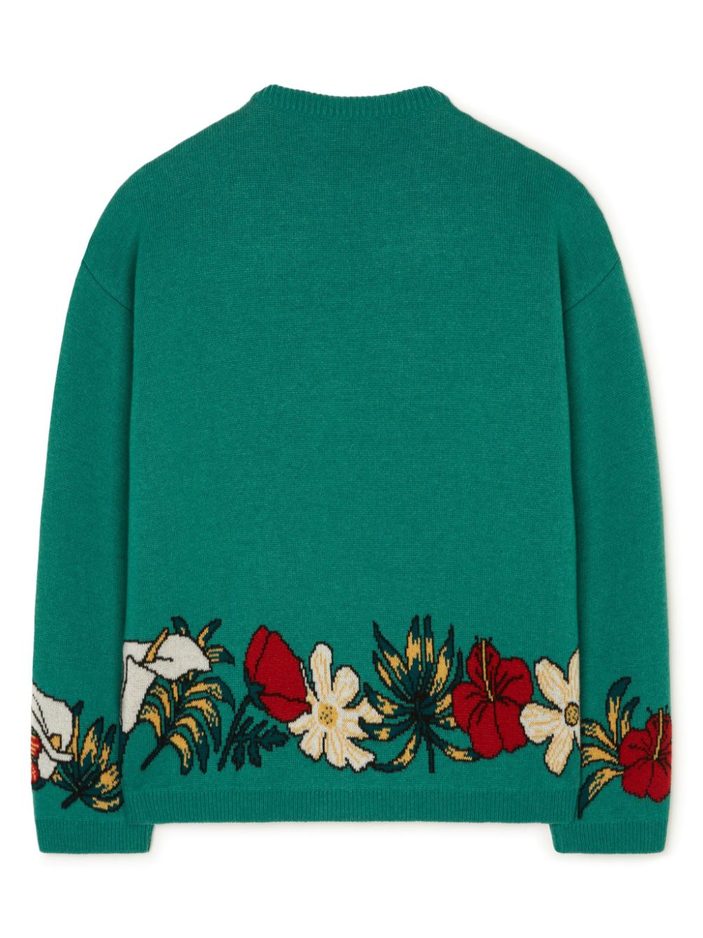 Alanui floral intarsia-knit cashmere jumper Women