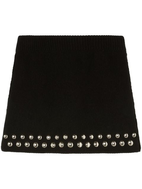 Alanui Love and Studs mini skirt