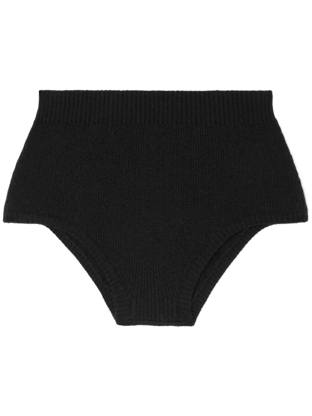Alanui Knitted High-waisted Shorts In Black