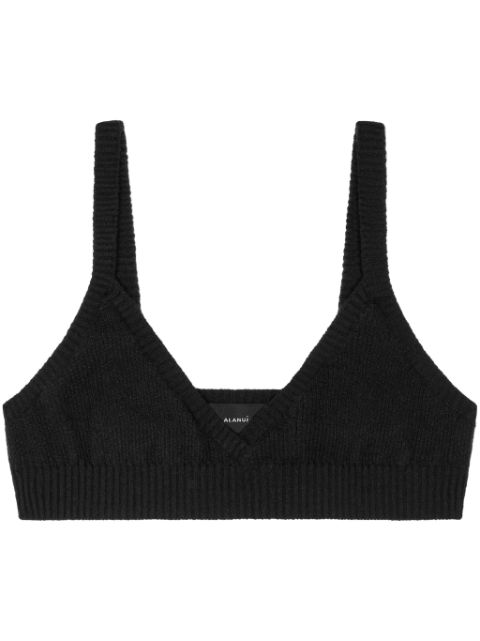 Alanui v-neck cashmere bralette Women