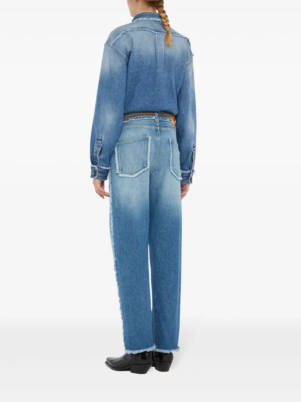 Affordable Alanui fringed straight jeans Women